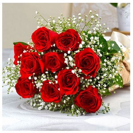 Romantic flower bouquet for anniversary or proposal India