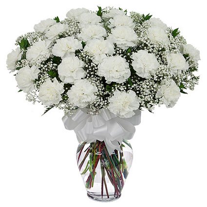 Bouquet of White Carnations