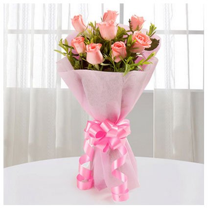 Buy 8 Roses Bouquet Online with Same-Day Delivery