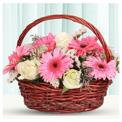 Basket and Flowers