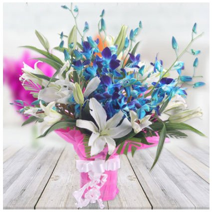Lilies and Orchids Bouquet