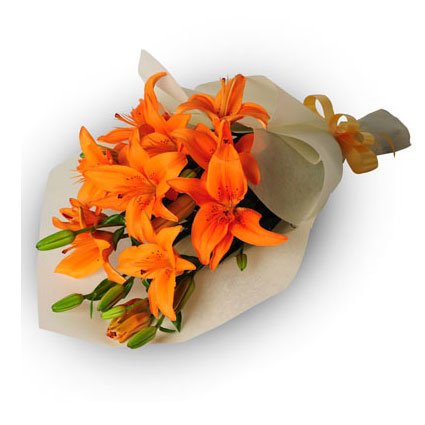 Orange Tiger Lily Bouquet