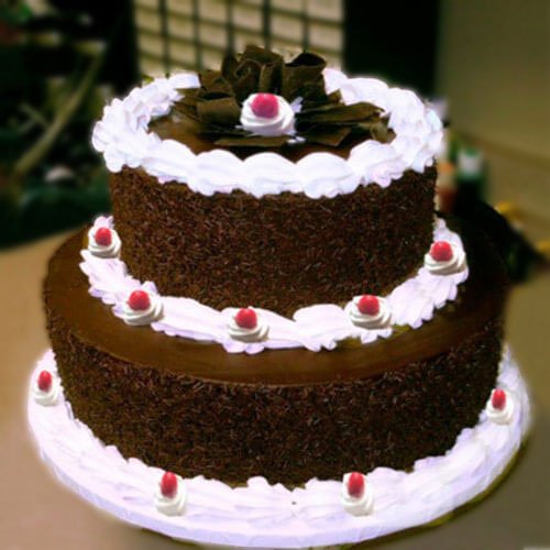 Two Tier Black Forest Cake