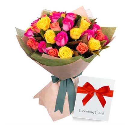 Birthday Message with Flowers