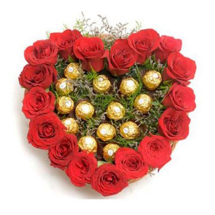 Flower and Chocolate Gift Basket