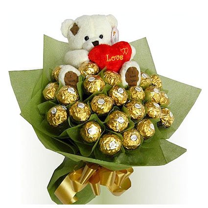Teddy Wish with Chocolates