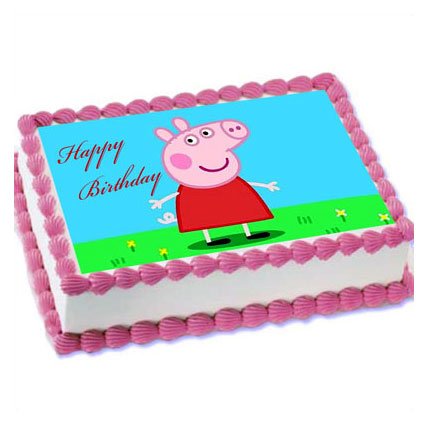 Peppa Pig Photo Cake