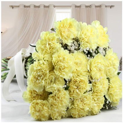 Yellow Carnation Bouquet