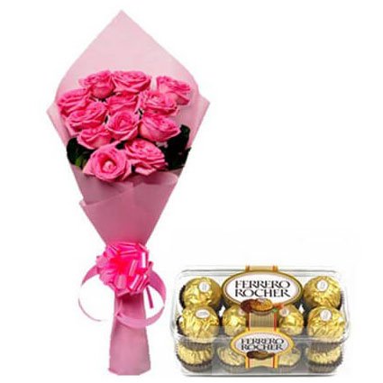 Chocolates with Flowers